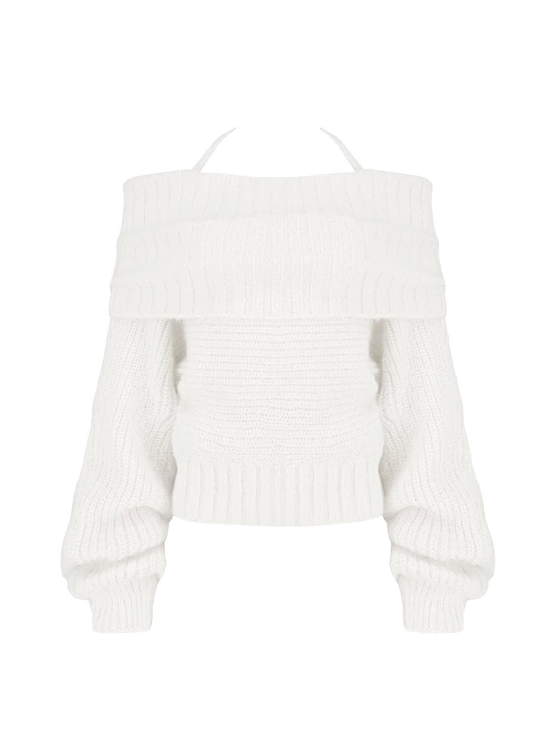 Kleesier 클리시어 팔레트 니트 화이트 상품이미지1