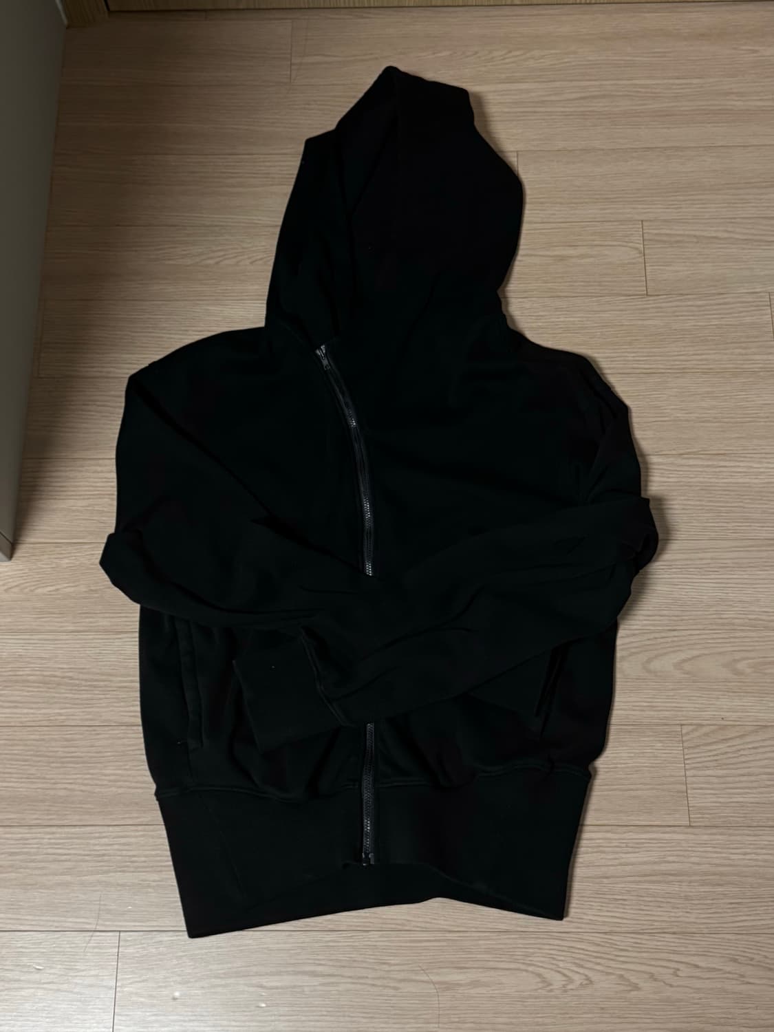 누마레 EE 커브드 후드집업 블랙 L 상품이미지2