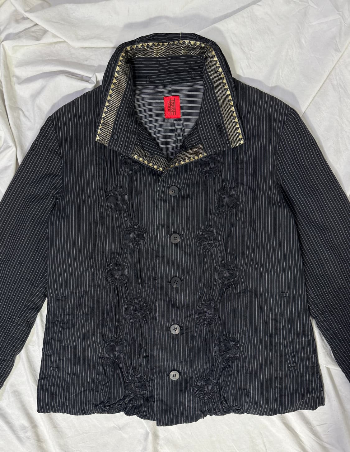 이세이미야케 HaaT 스트라이프 셔링 자켓 상품이미지9