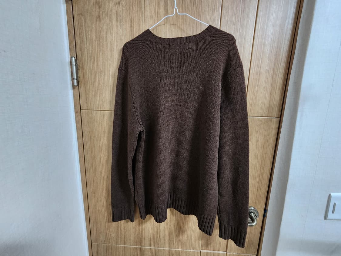 (L)폴로 니트 브라운 상품이미지3