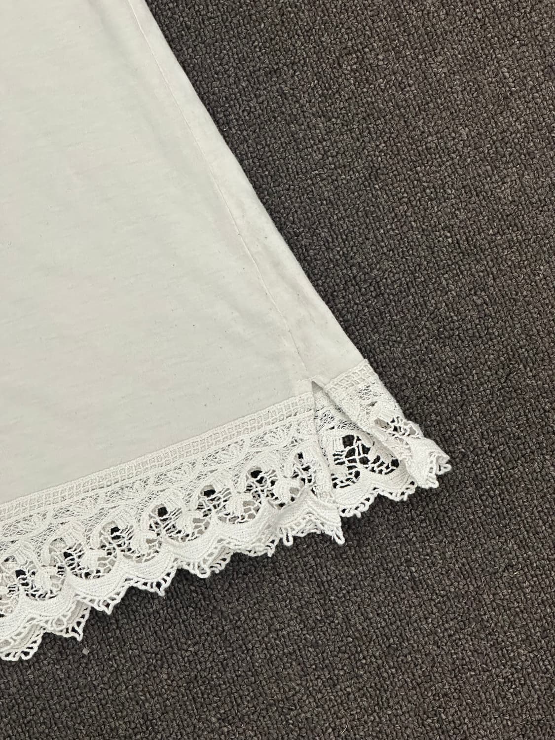 M)Japanese vintage 여성 레이스 디테일 아이보리 나시 상품이미지6