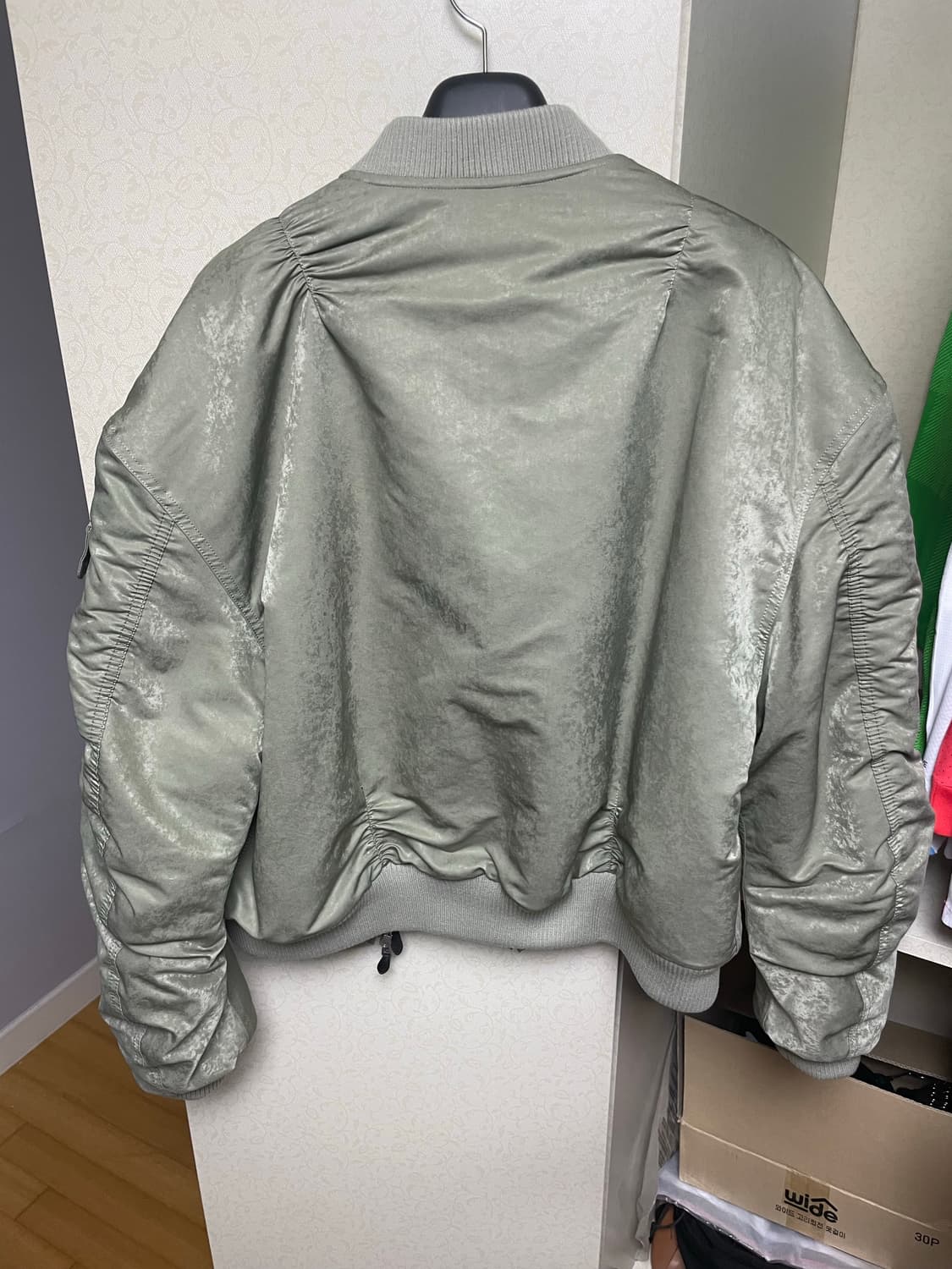 포그서비스 에브리데이 샤이닝 컴뱃 봄버 세이지 그린 2size 상품이미지3