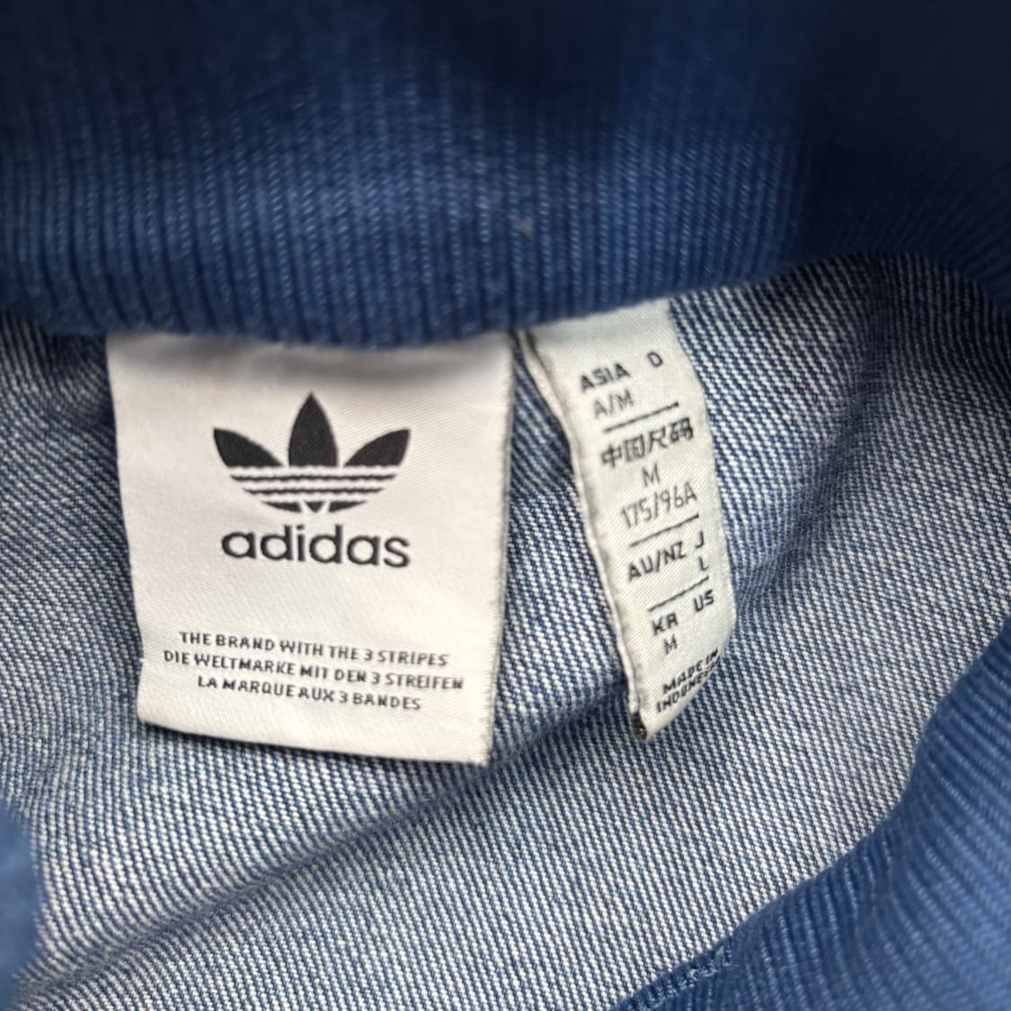 아디다스 아디컬러 데님 파이어버드 트랙탑 자켓 M 상품이미지7