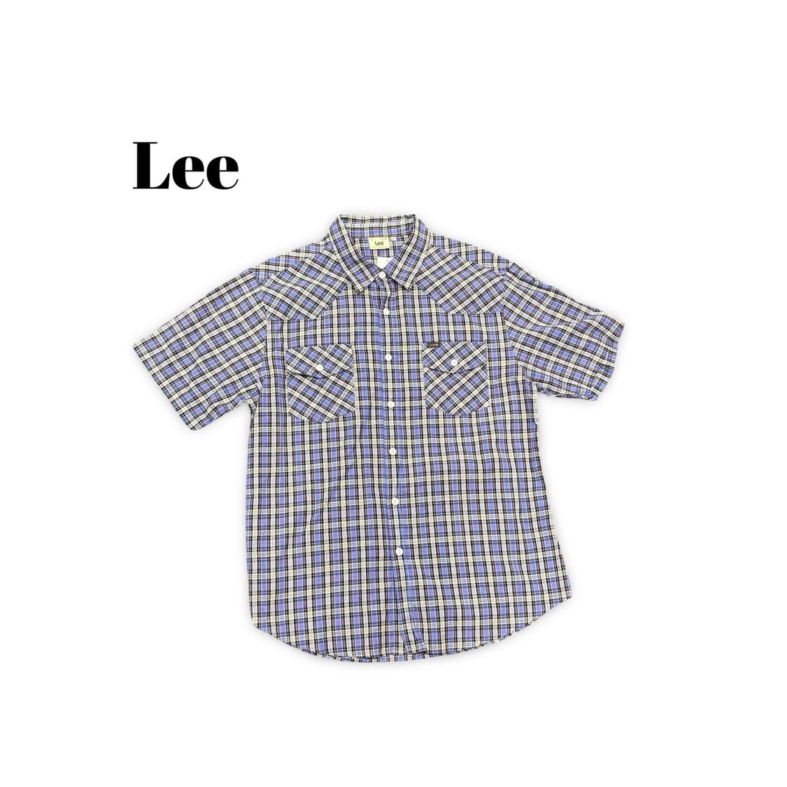 (105)Lee반팔체크셔츠 상품이미지1