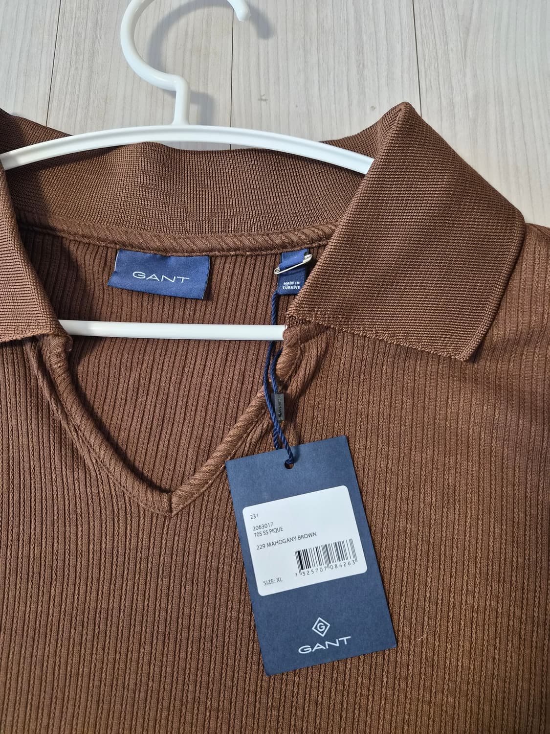 택달린새상품 GANT Brown Slim Fit Polo T-Shirt 상품이미지5