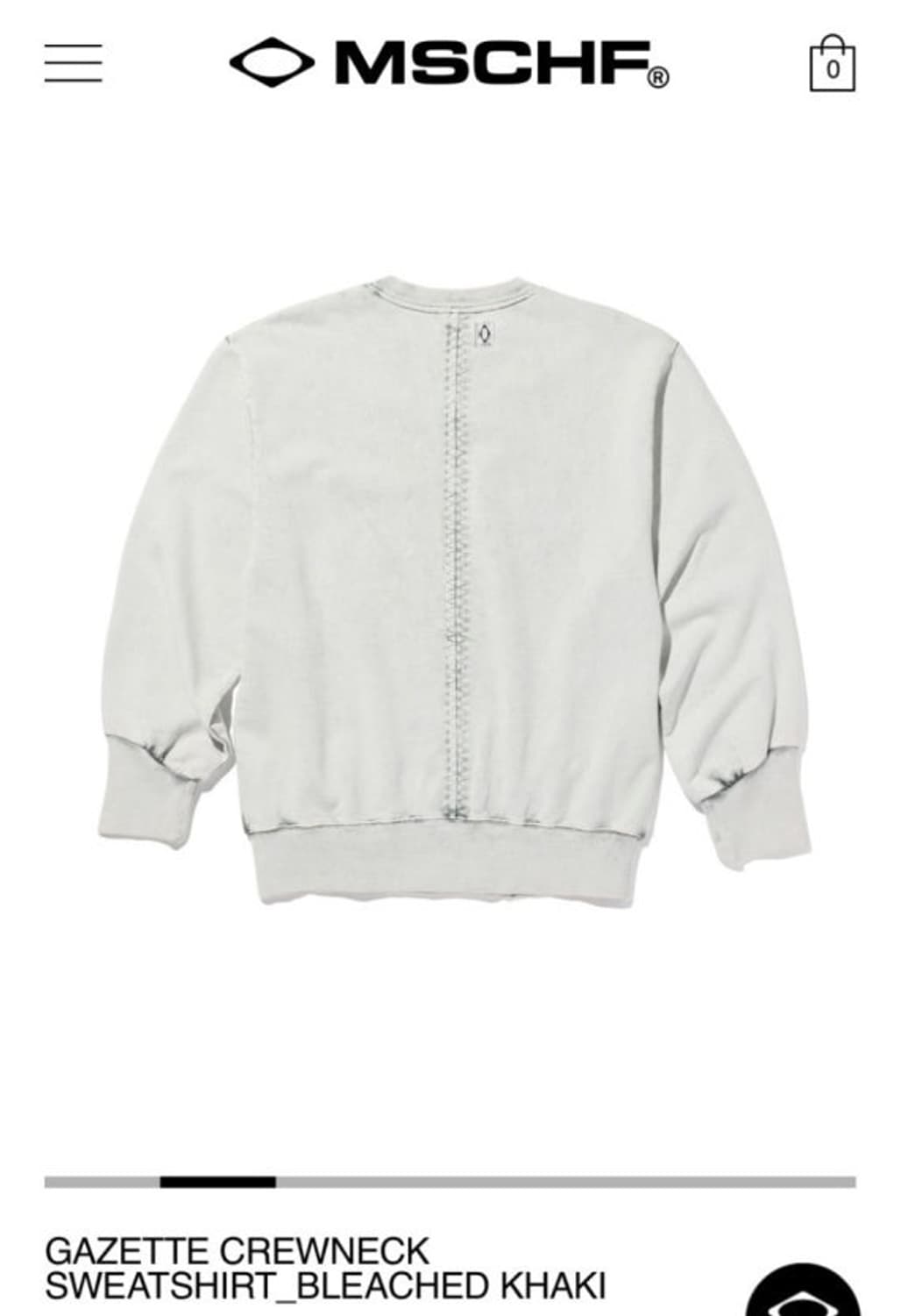 미스치프 가제트 크루넥 맨투맨 라이트 카키  상품이미지2