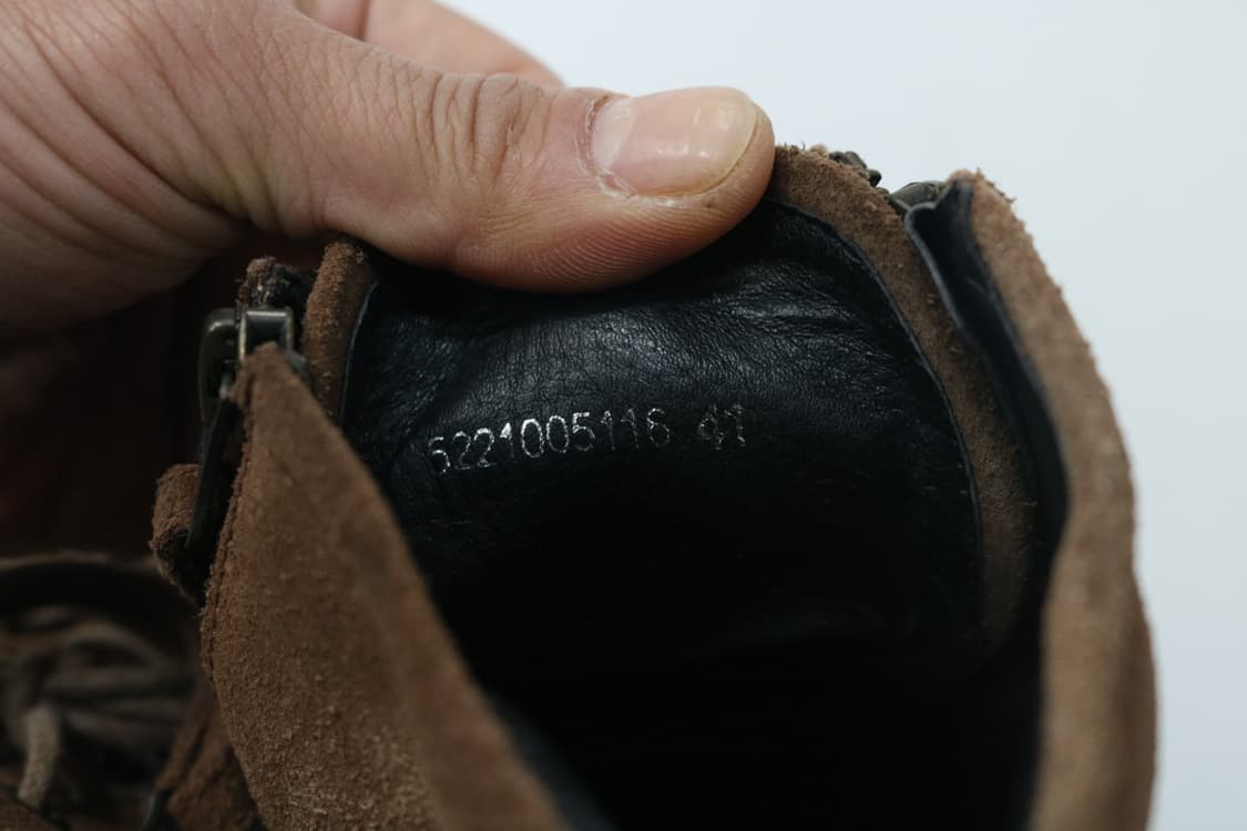 알프레도 바니스터 빈티지 브라운 스웨이드 레이스업 지퍼 부츠 (41) 상품이미지6