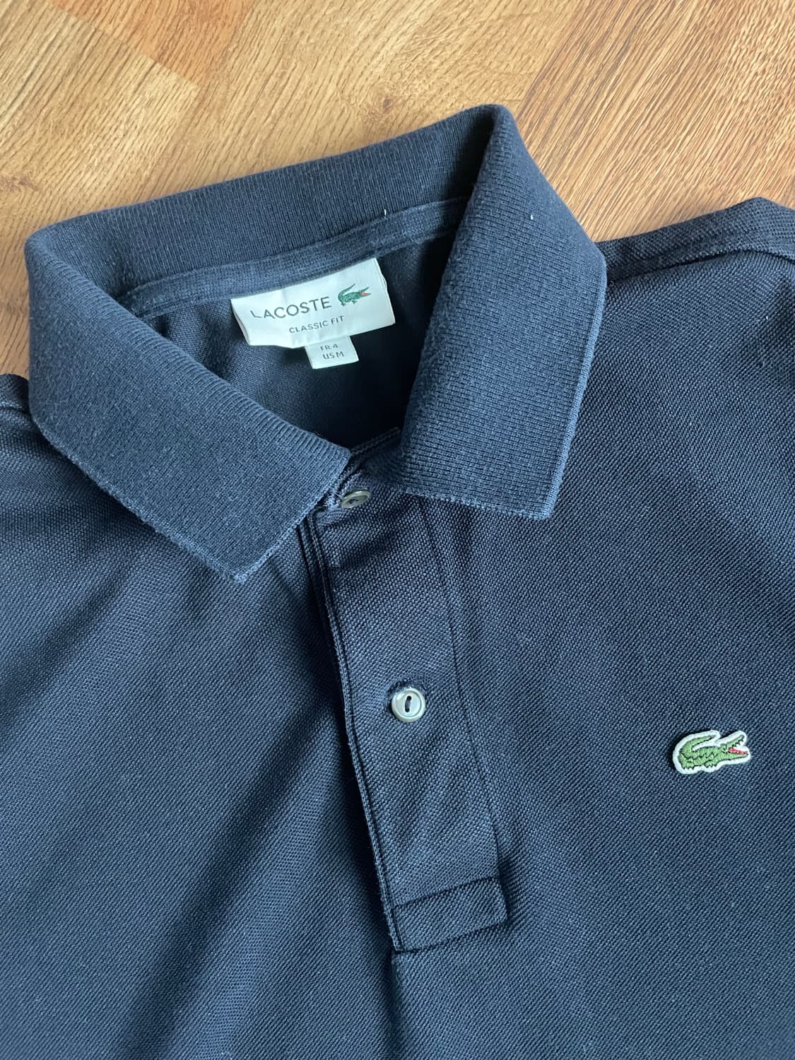 라코스테 클래식 긴팔 카라티 네이비 100사이즈 상품이미지2