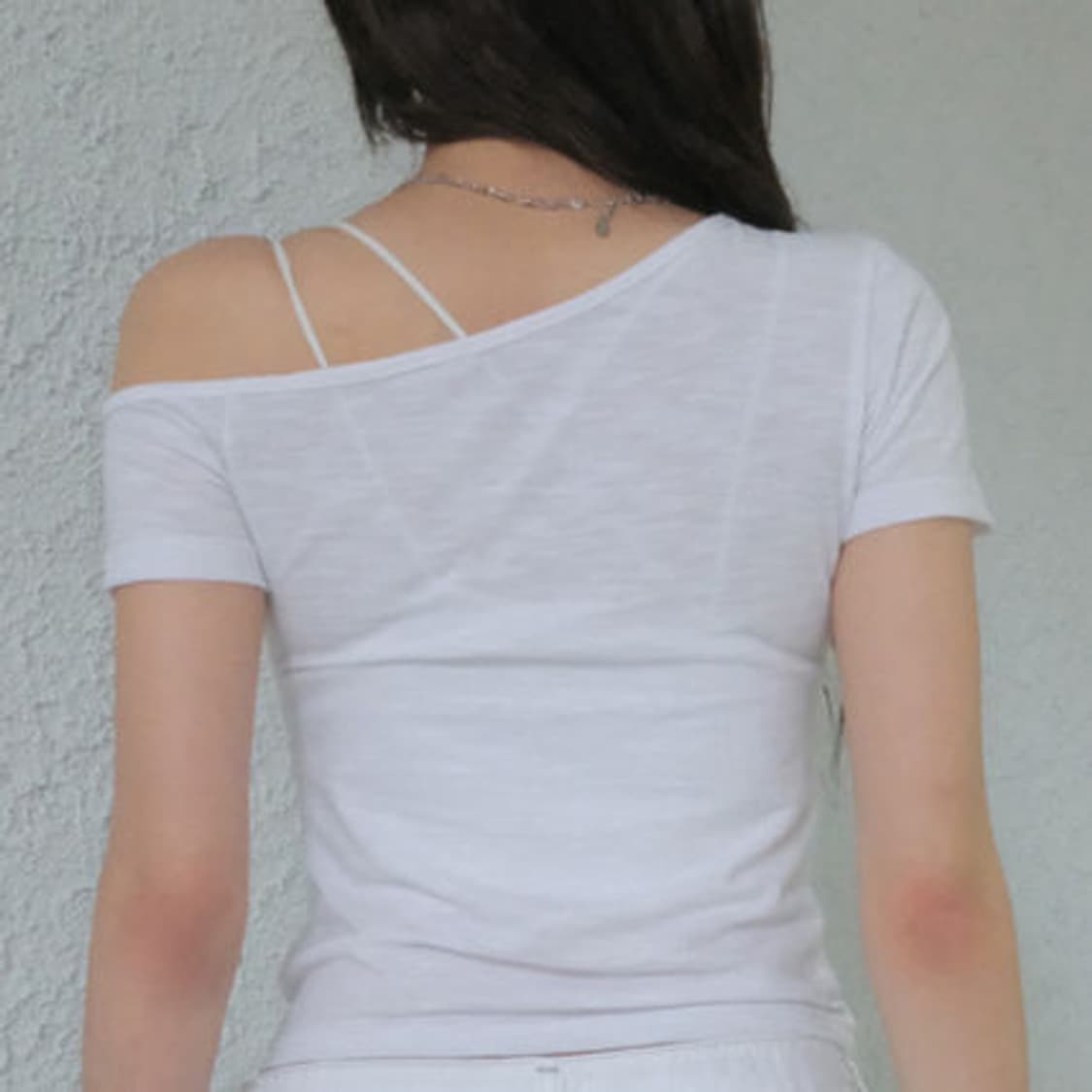 KIKI SLIM TEE / WHITE 상품이미지4