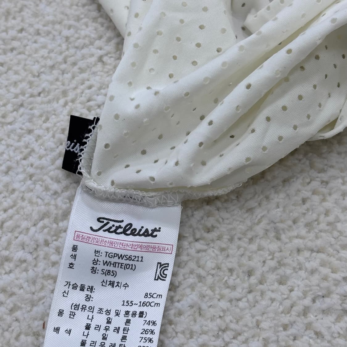 S 타이틀리스트 골프 여성 민소매 티셔츠 0309E 상품이미지3