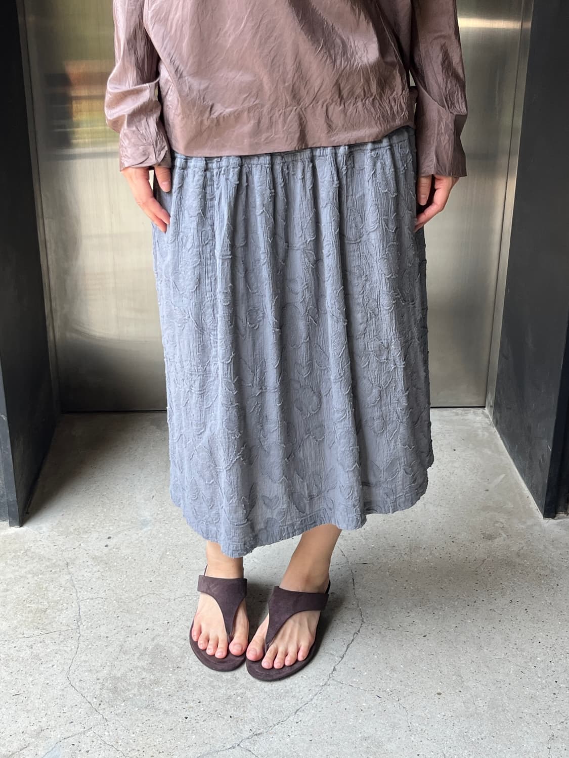 Issey Miyake 이세이미야케 링클 스커트 상품이미지1