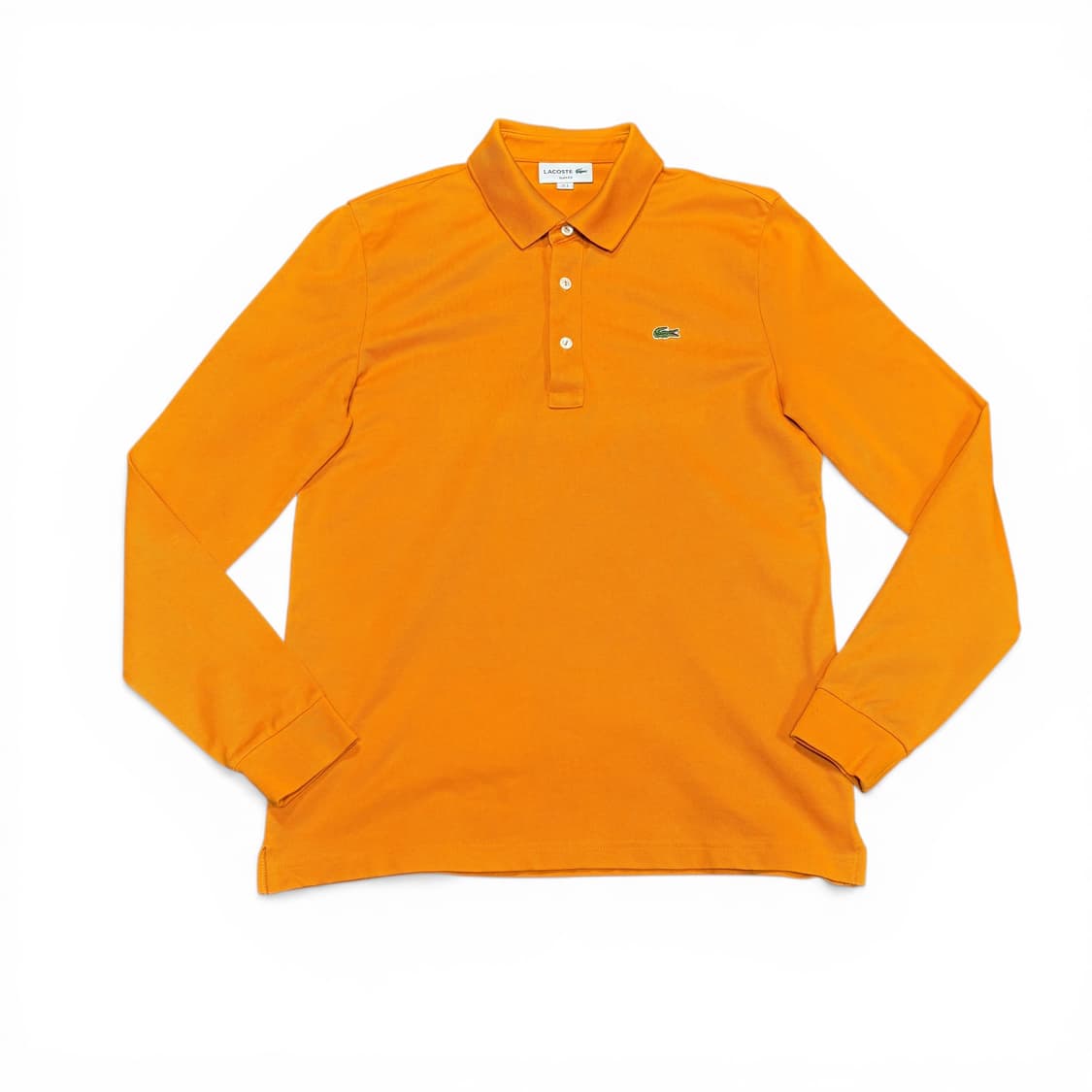 3 95 라코스테 겨자 슬림핏 긴팔 카라티 상품이미지1