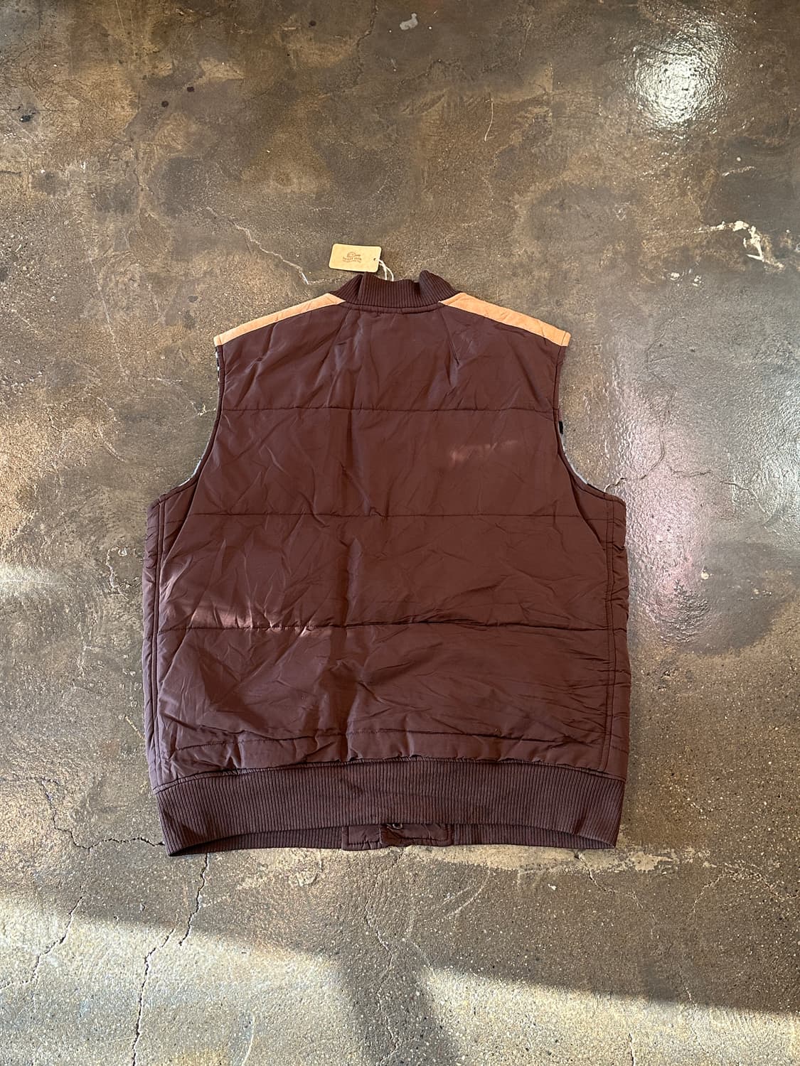 Rocawear 00s 빈티지 스웨이드 요크 브라운 퀼팅 베스트 XL 상품이미지2