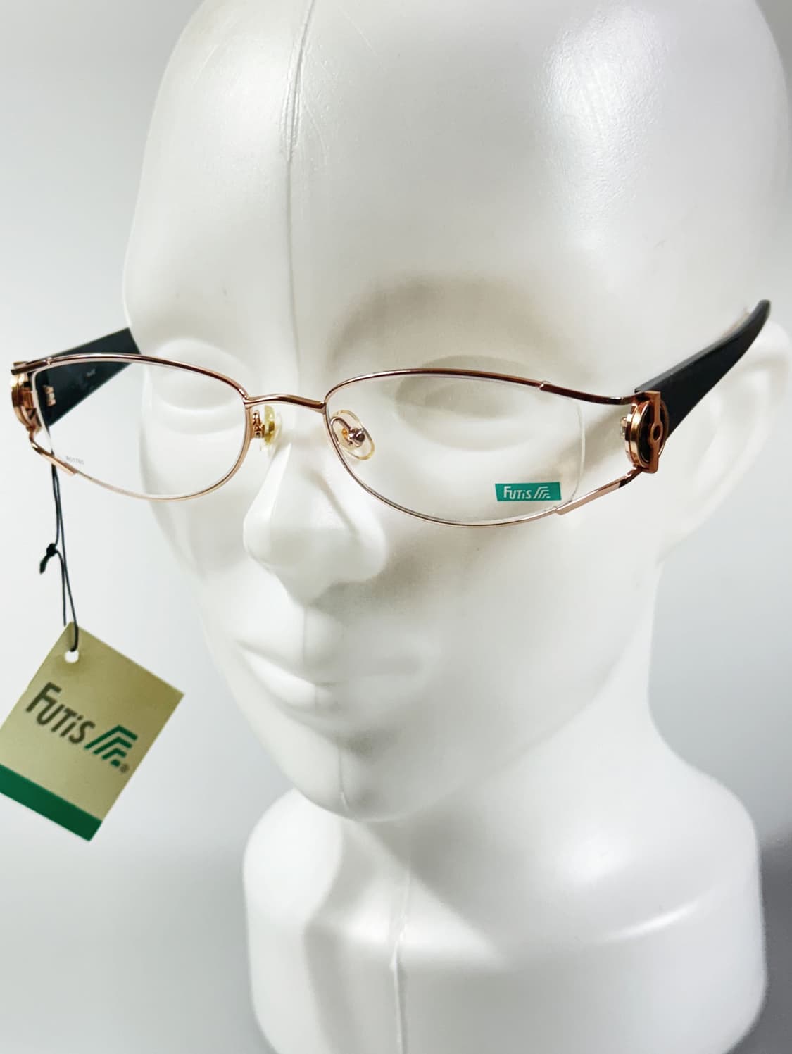 90s FUTIS 로즈골드 오벌 메탈 프레임 빈티지 안경 상품이미지8