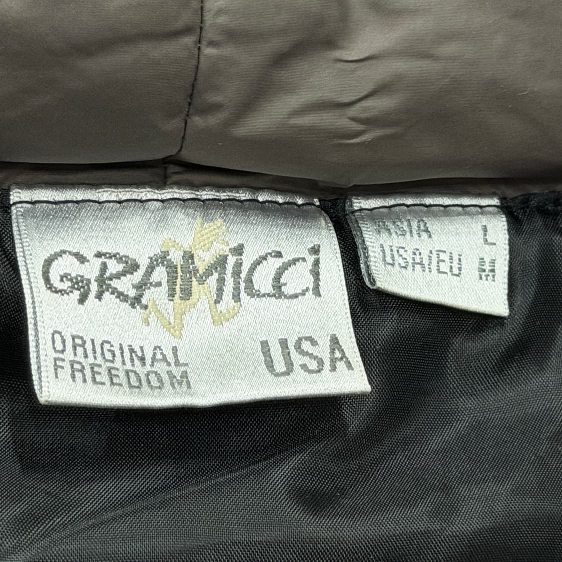 그라미치 퀄팅 로브 패딩 자켓 다크 브라운 L 상품이미지3