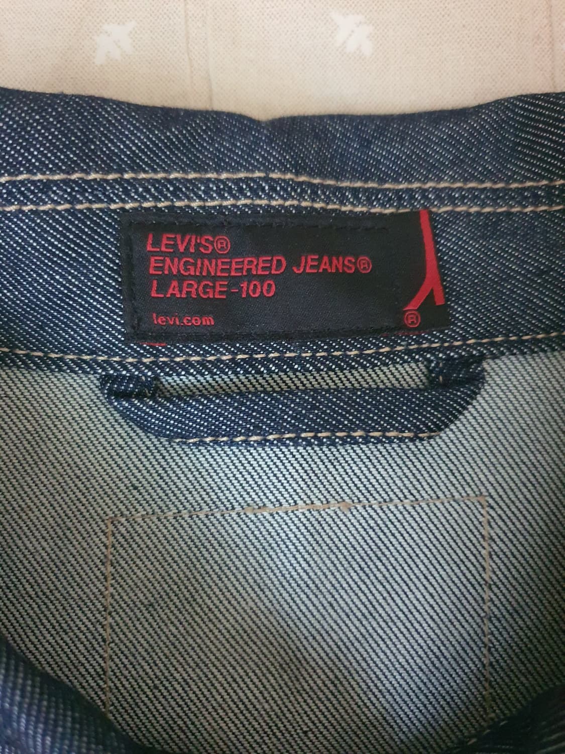 리바이스 Levi's 엔지니어드 진 트러커 데님 자켓 L 데드스탁 상품이미지4