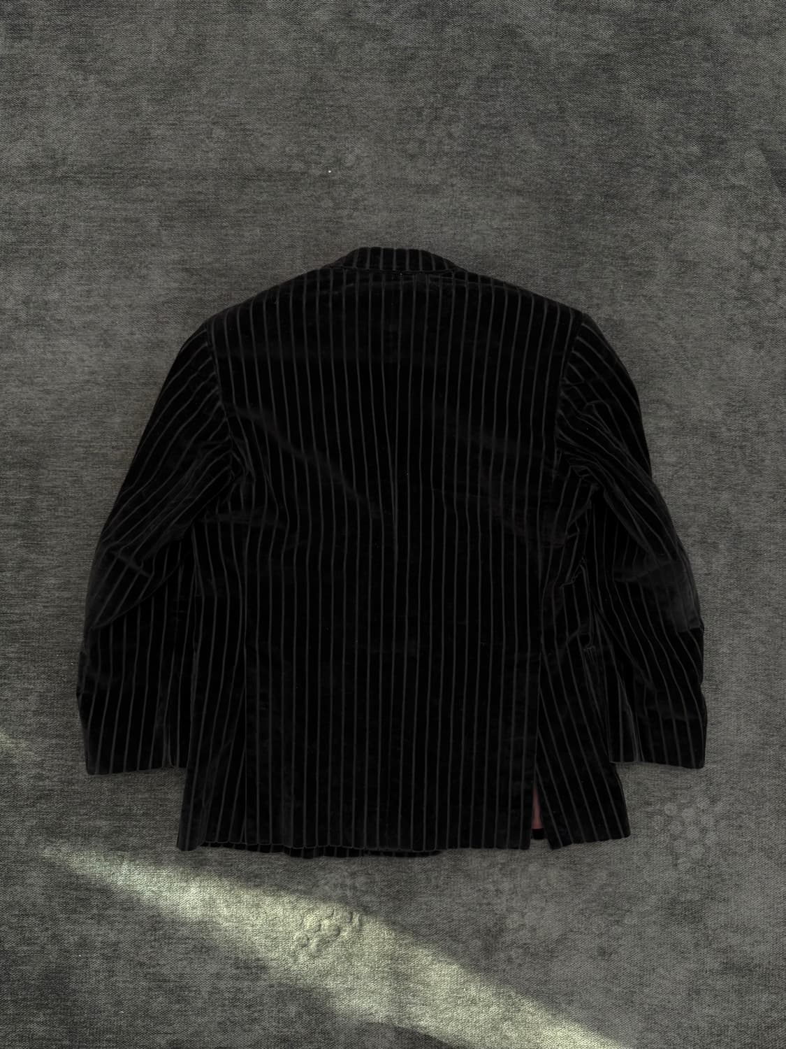 빈티지 벨벳 스트라이프 더블 테일러드 자켓 상품이미지5