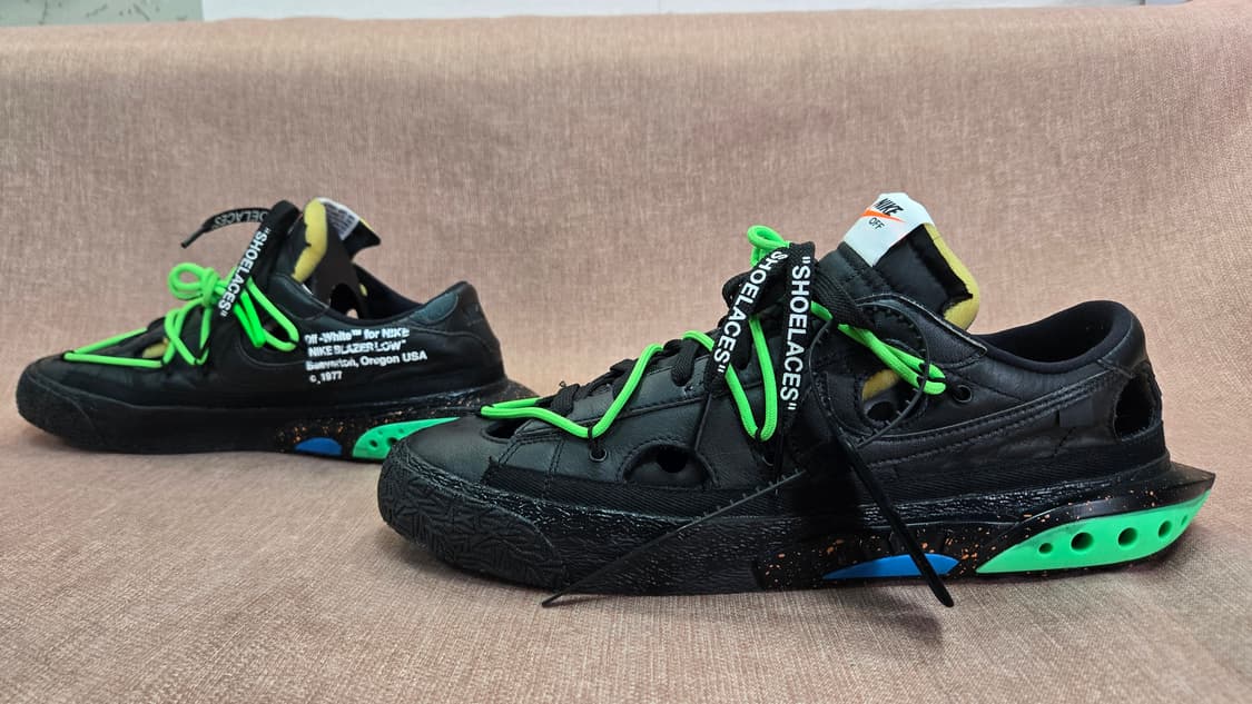 나이키 x 오프화이트 290mm-  블레이저 로우 '77 블랙 앤 그린 상품이미지4