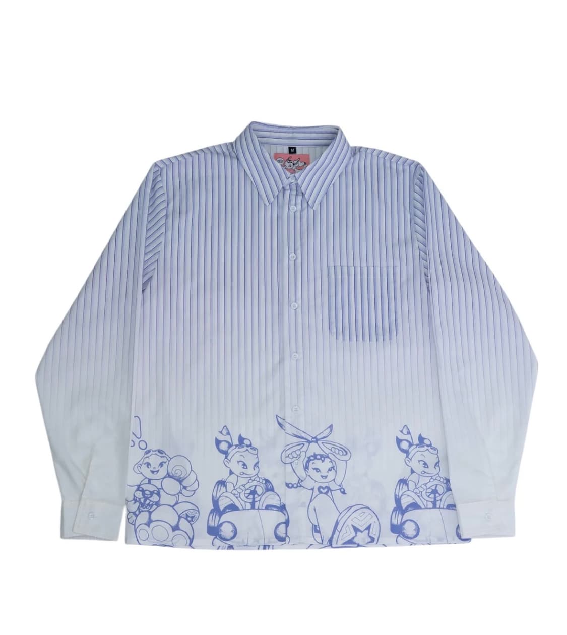 Yuminha Faux Bleach Dress Shirt [S] 상품이미지1