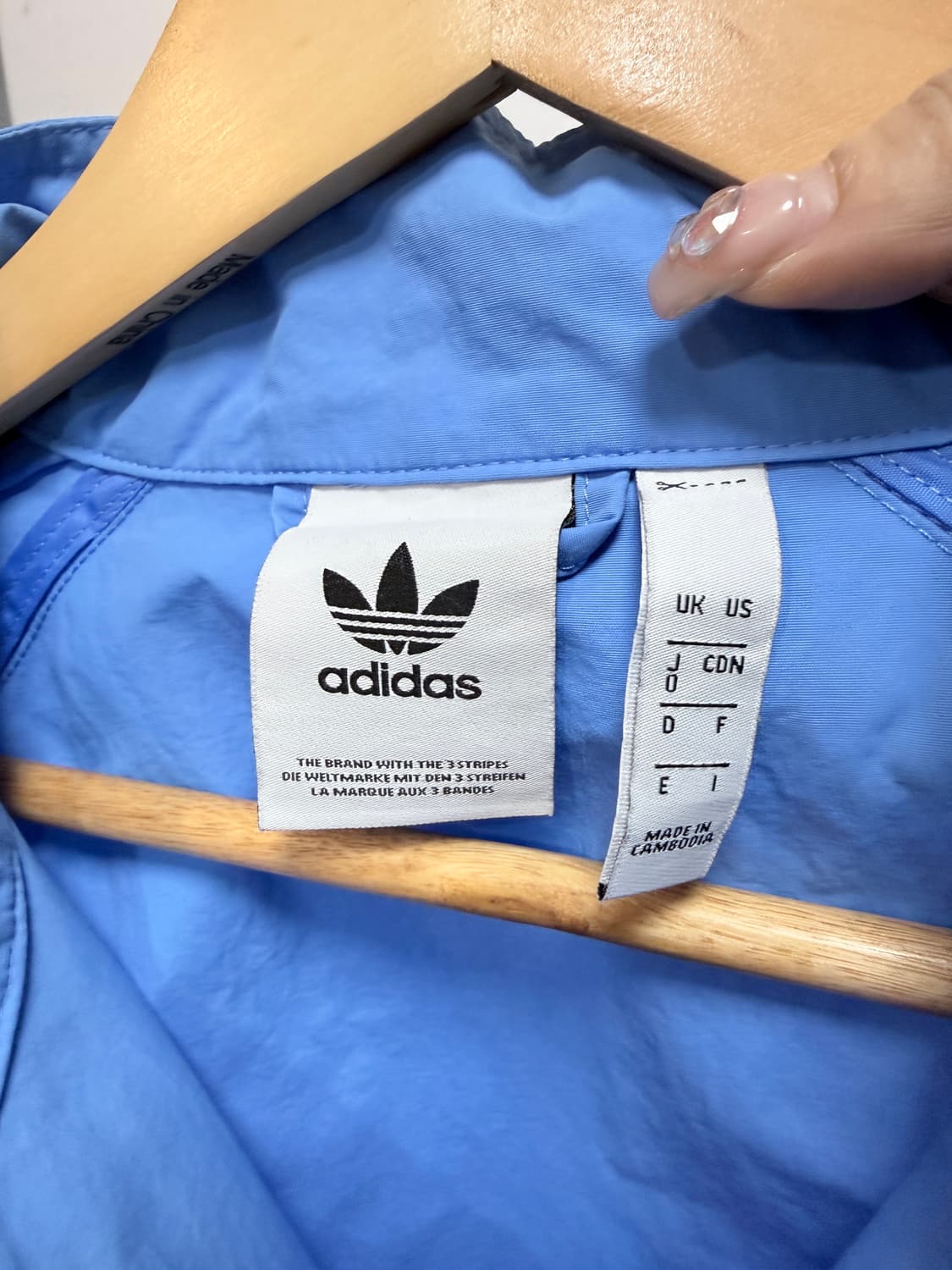 아디다스 우븐 밴딩로고 바람막이 M 상품이미지5