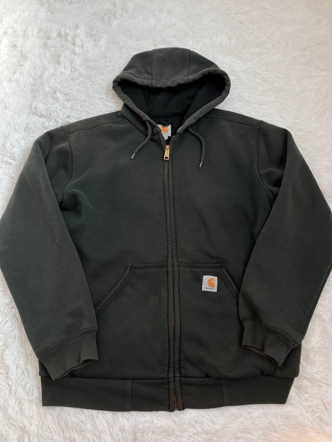  차콜 칼하트 후드 집업 y2k 스트릿 갸루 펑키 일본빈티지701  상품이미지4