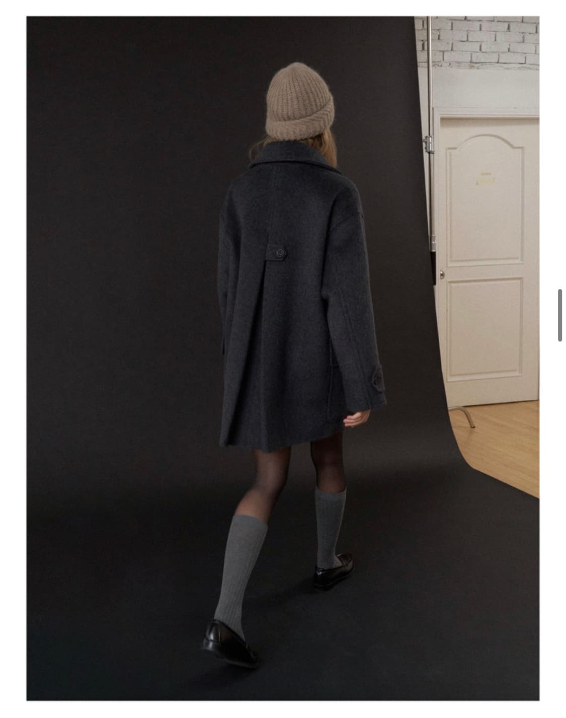 [헤더먼트] 하프코트 Classic carbon half coat 상품이미지5