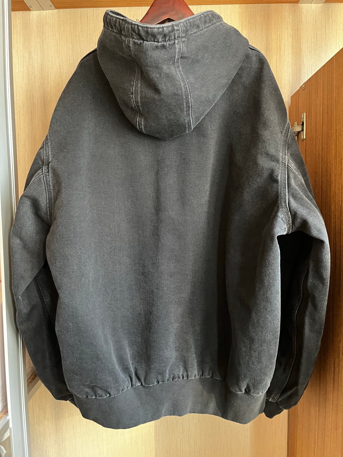 칼하트 WIP 메이틀랜드 데님 OG 액티브 자켓 블랙 스톤 워시드 상품이미지5