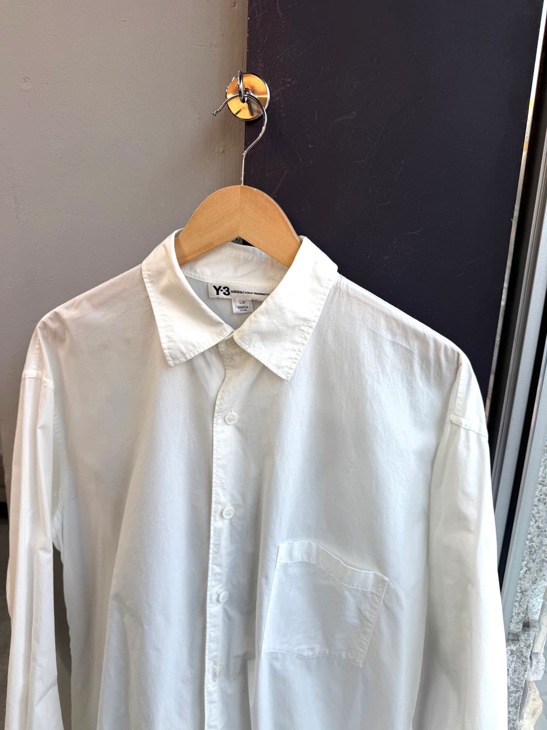 L/ Y-3 요지야마모토 백로고 롱셔츠 자켓 상품이미지5