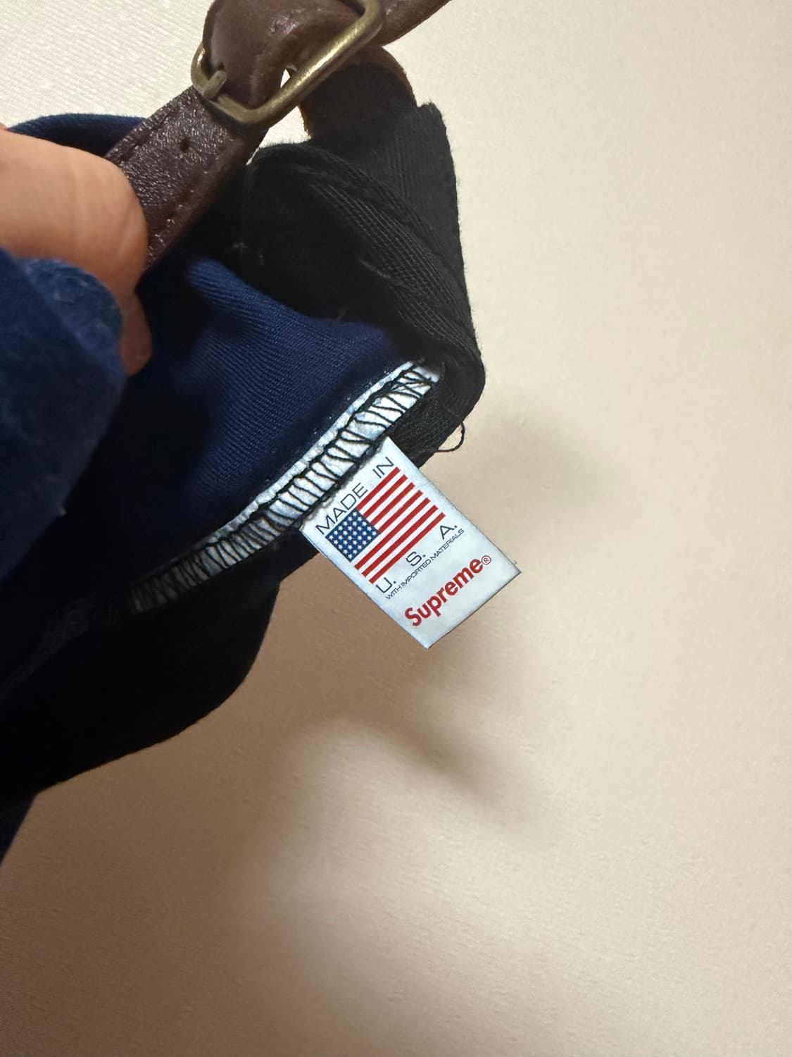 슈프림 워시드 치노 트윌 캠프캡 인디고 - 25SS 상품이미지3