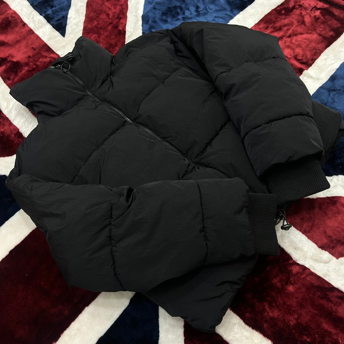 [한국M]ZARA 넥카라 숏패딩/블랙 상품이미지2