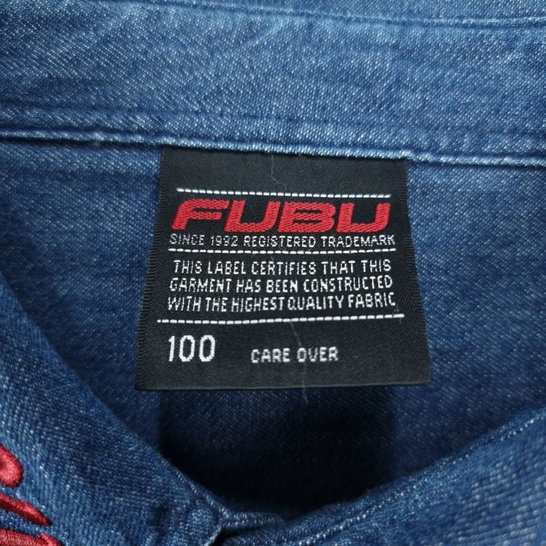 [푸부] 올드스쿨 빈티지 오버핏 데님 셔츠 M20024 상품이미지9