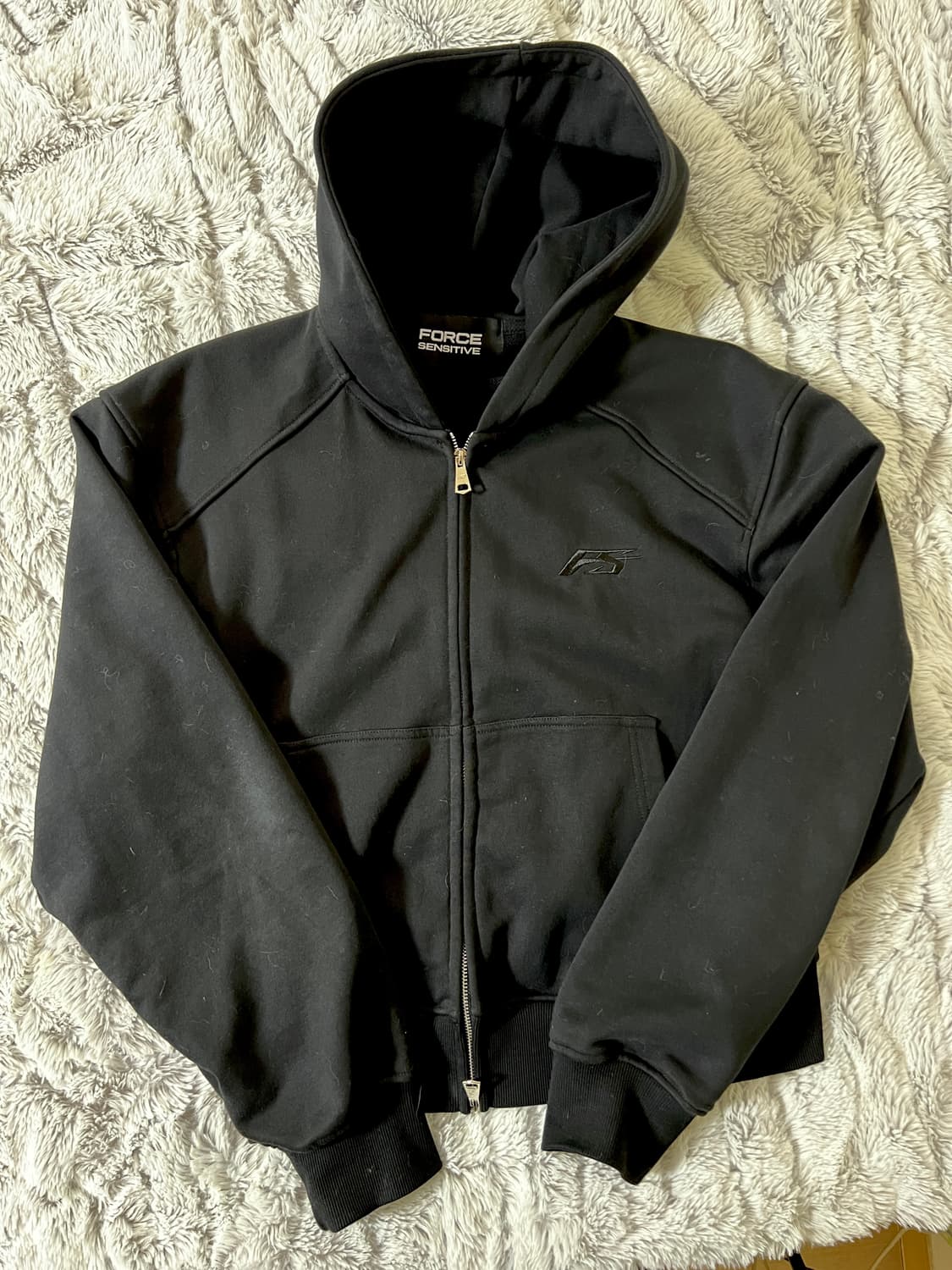 포스센스티브 후드집업 블랙 2사이즈 상품이미지1