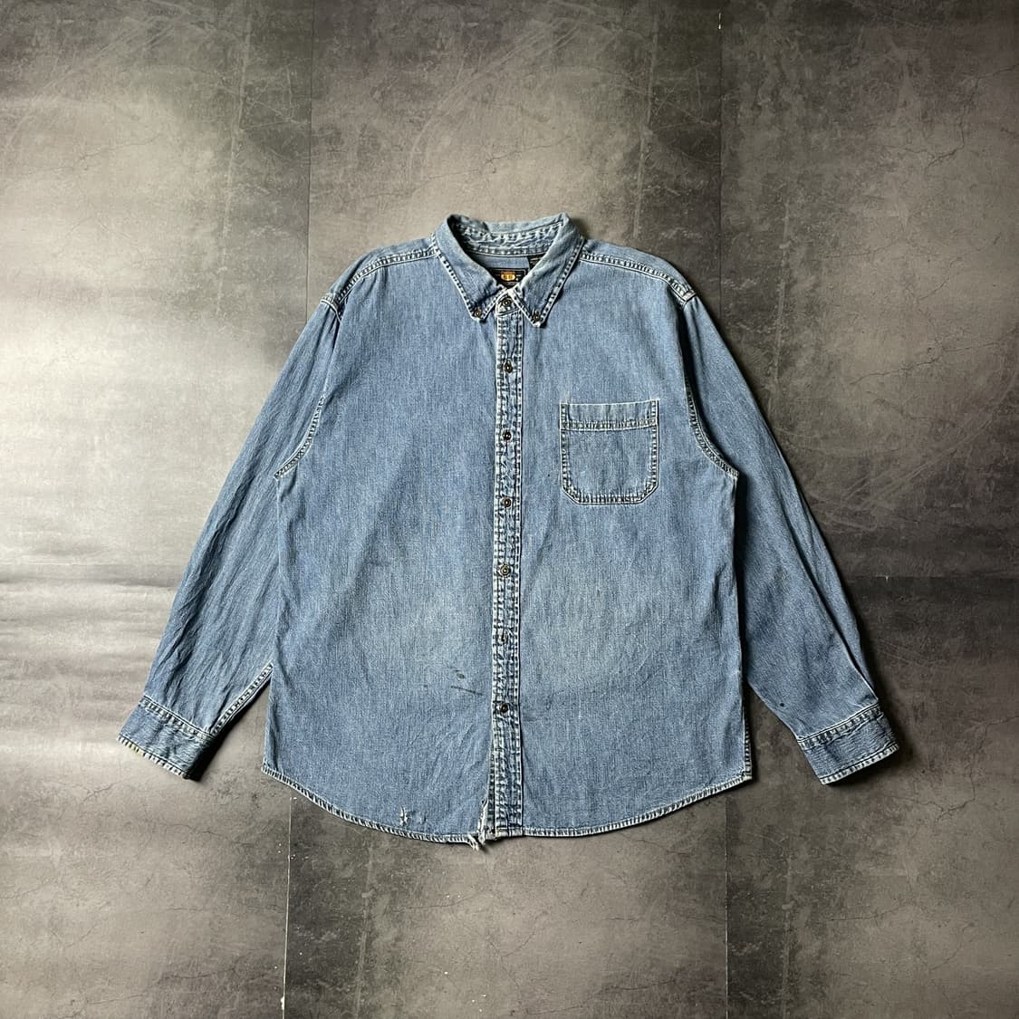 ROUTE 66 빈티지 다운버튼 코튼 데님 셔츠 A00692 상품이미지1