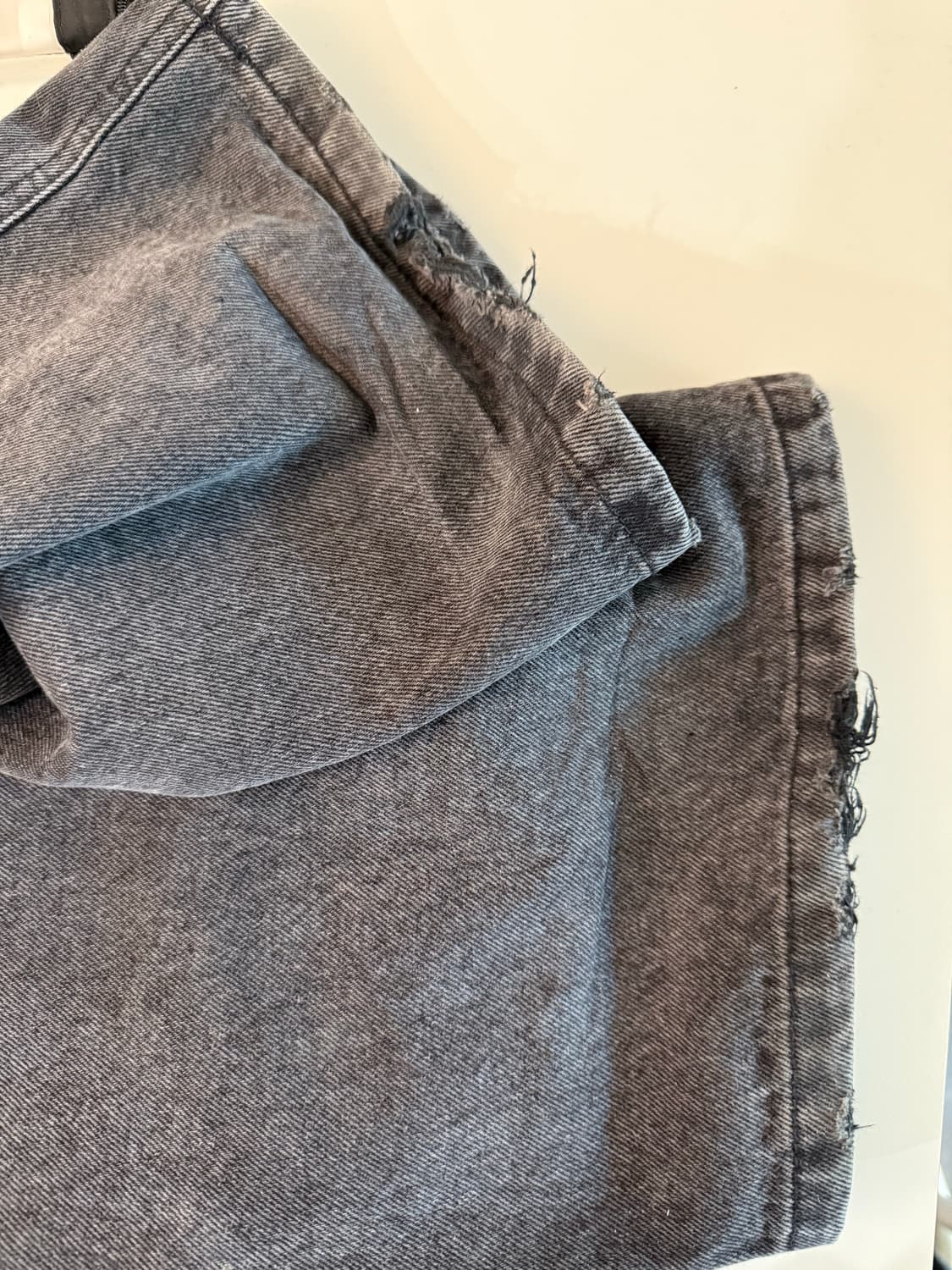 앤더슨 벨 브릭 커브 패널 와이드 진 (BLACK) 상품이미지4