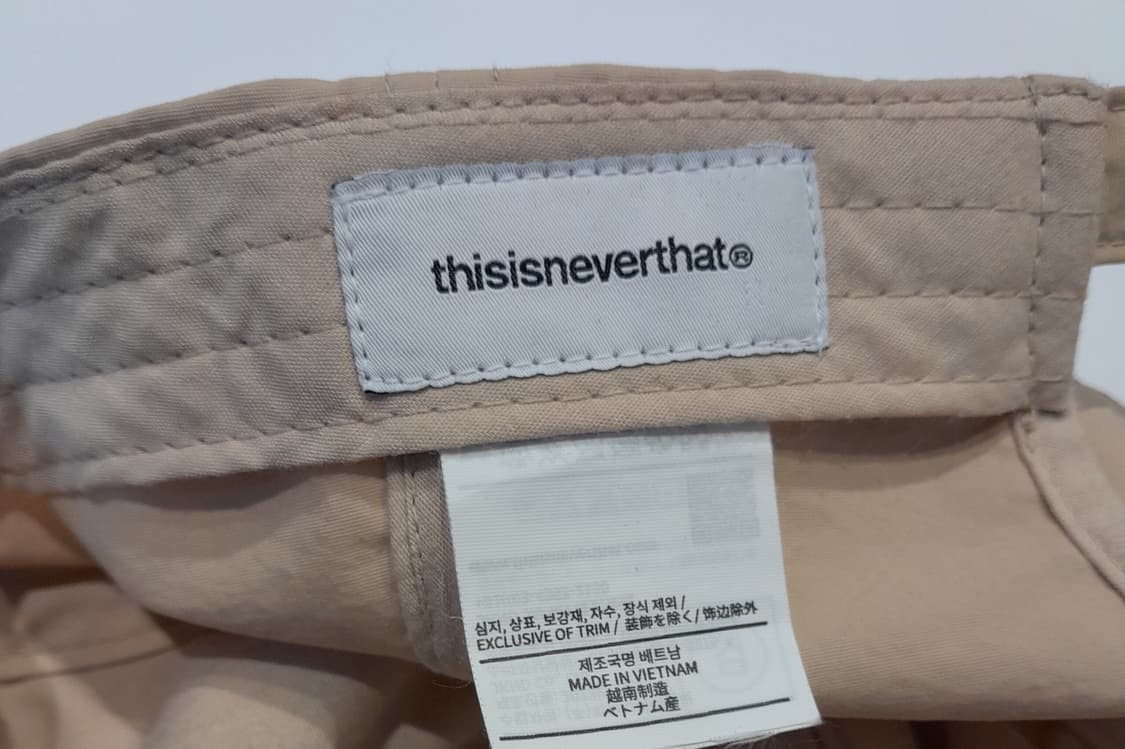 💥디스이즈네버댓 나일론 볼캡 (베이지) 
 상품이미지7