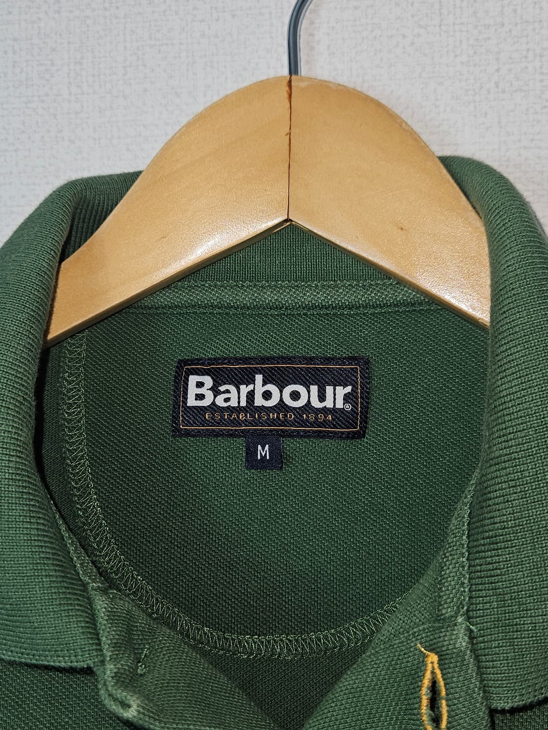 바버 Barbour 스포츠 폴로 반팔 카라티 피케티 레이싱그린 M 상품이미지2