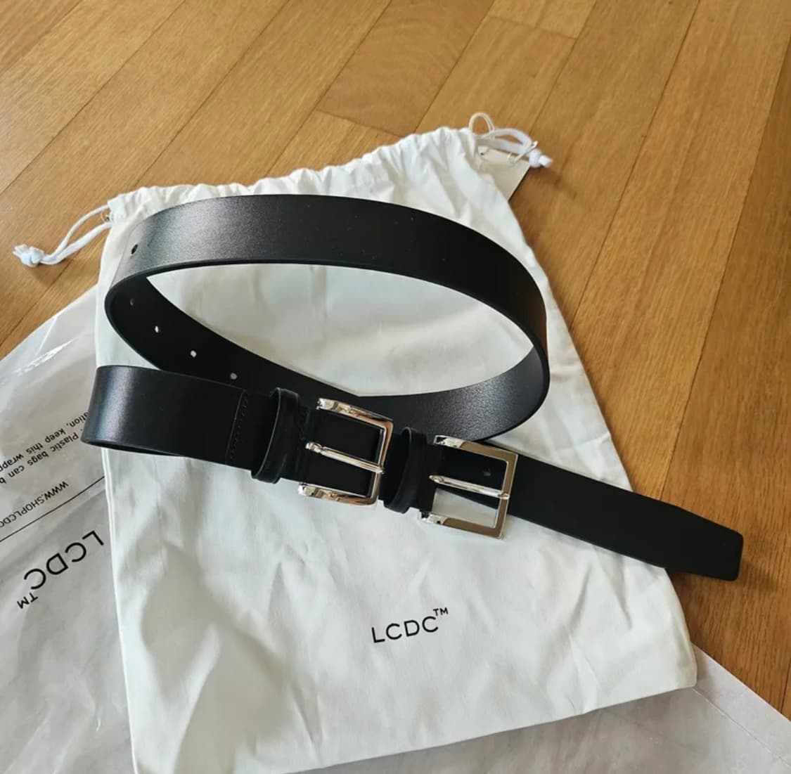 lcdc 엘씨디씨티엠 더블 버클 레더벨트 상품이미지4