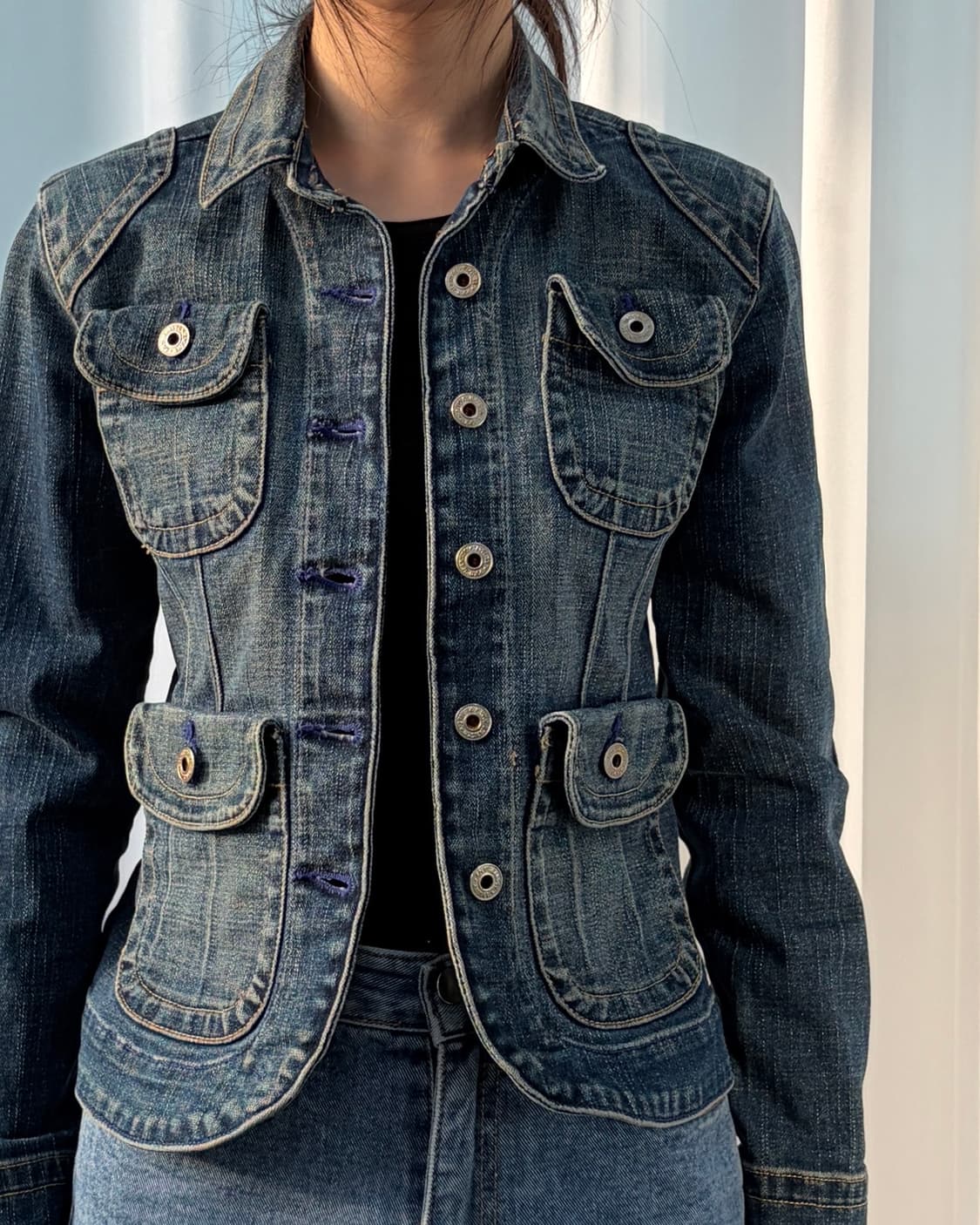 [XS]폴로 랄프로렌 진스 엘보패치 데님 자켓 상품이미지1