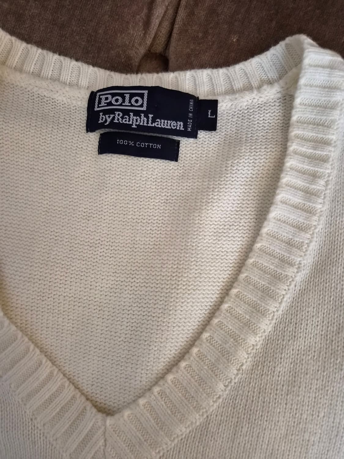 폴로바이랄프로렌 남성 브이넥코튼니트조끼 L사이즈 상품이미지7