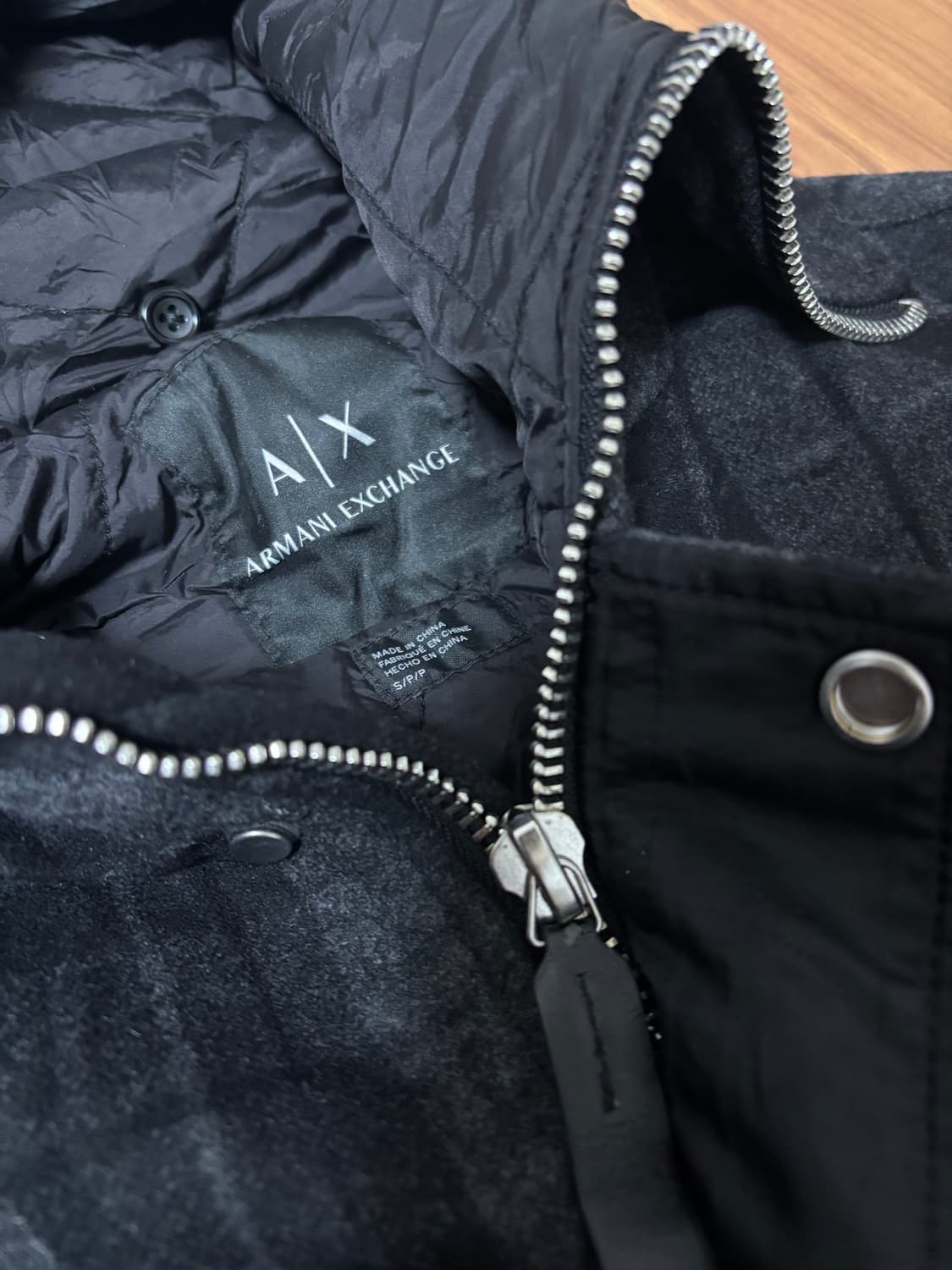 ARMANI EXCHANGE 자켓형 체크코트 상품이미지2