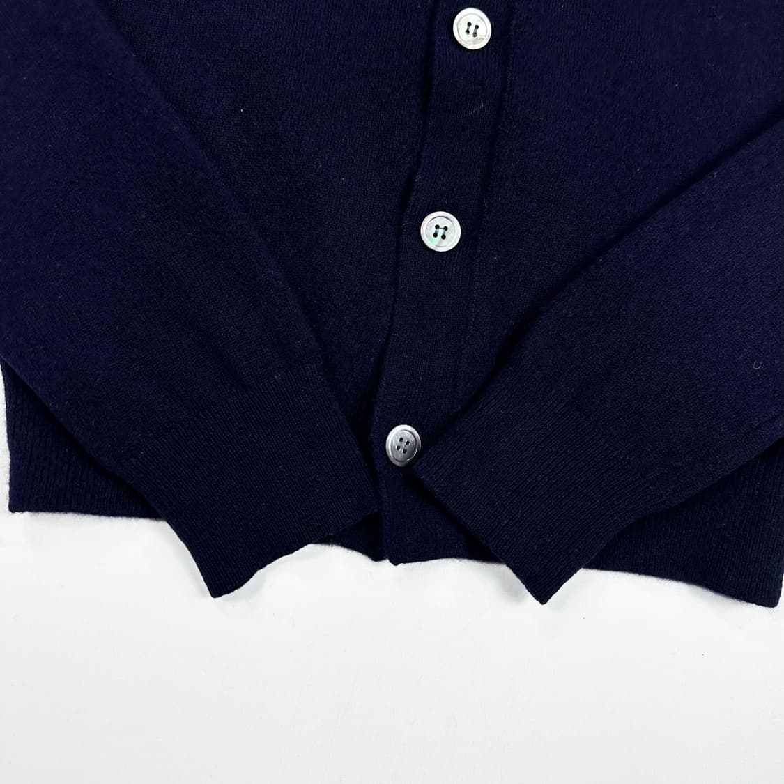 꼼데가르송 하트와펜 클래식 니트 가디건 네이비 여성S 상품이미지4