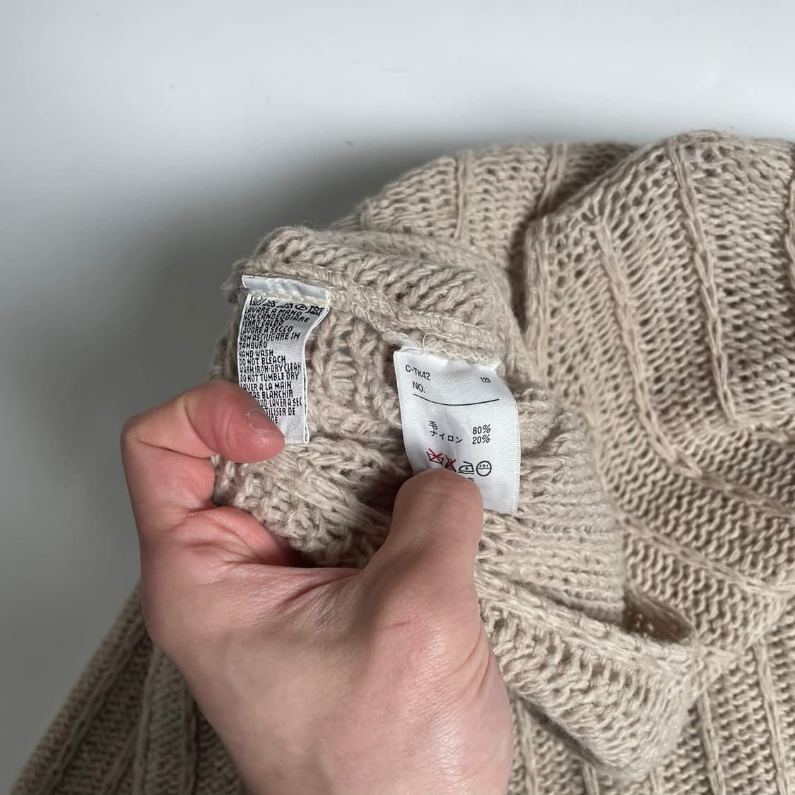 Benetton 울 블렌드 포켓 니트 (italy) 상품이미지6