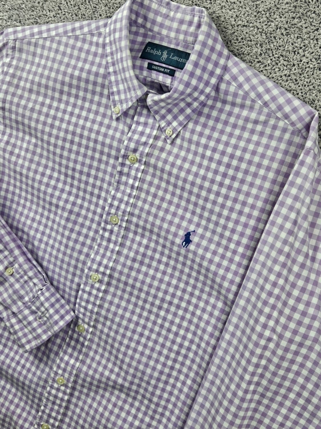 폴로랄프로렌 커스텀핏 깅엄 체크 패턴 셔츠 ( M ) / 11084 상품이미지7