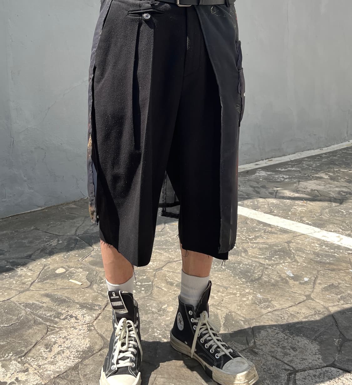 [OS] 빈티지 아카이브 인사이드 레이어드 컷 아웃 버뮤다 쇼츠 상품이미지3