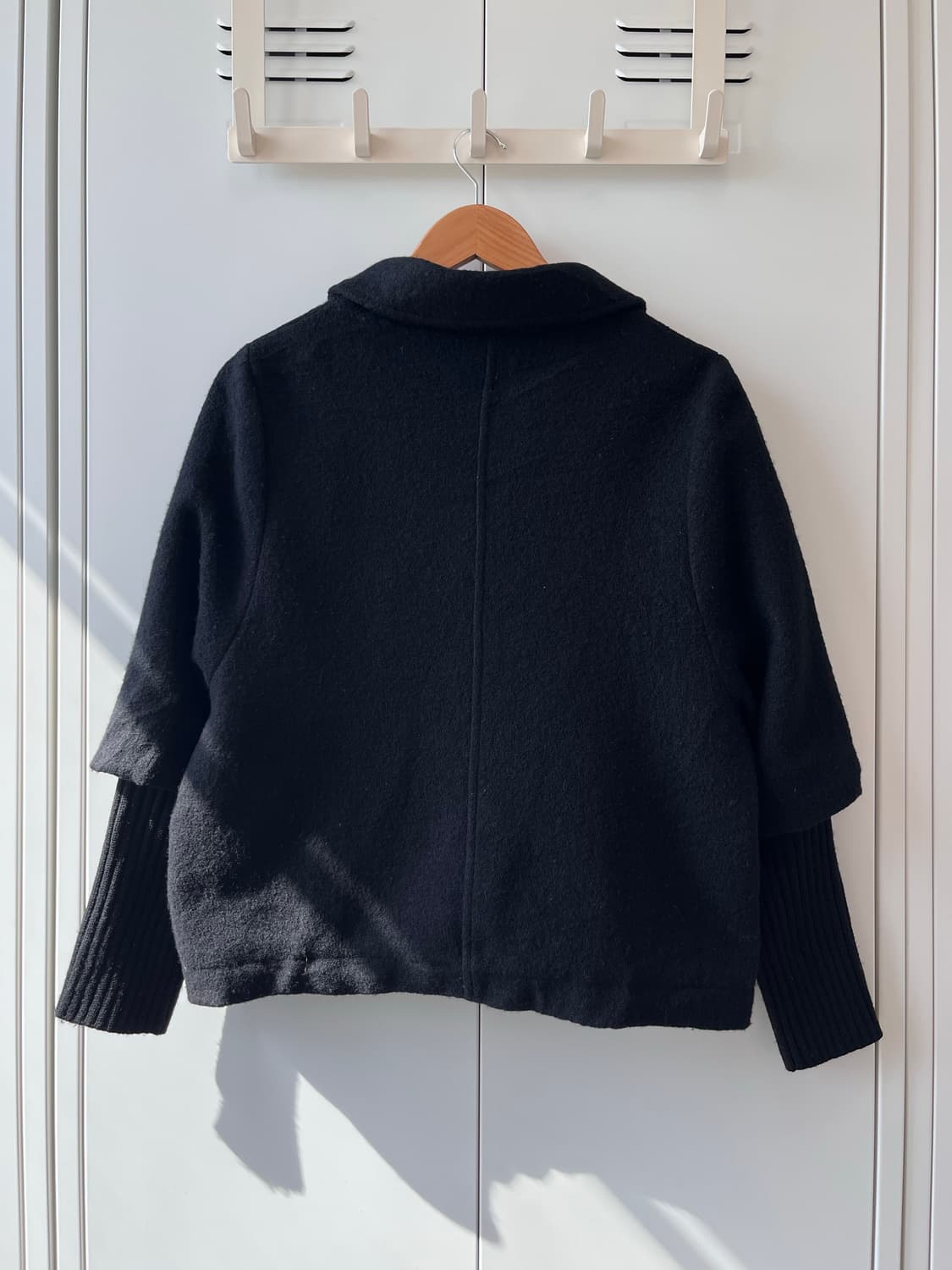 Green label relaxing 시보리 울 셔링코트 상품이미지9