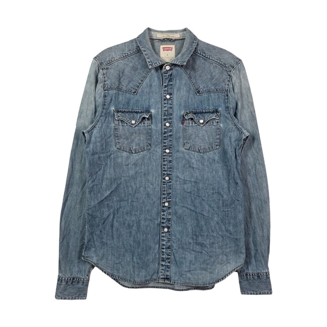 리바이스 웨스턴 데님 셔츠 청남방 M 상품이미지1