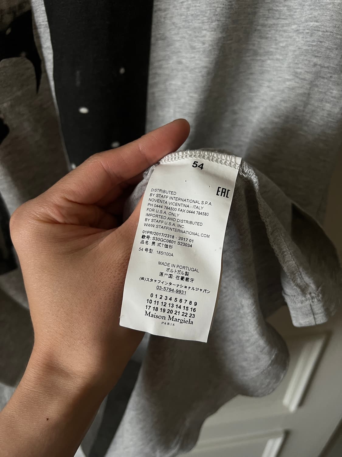 마르지엘라 17ss 사진 티셔츠 그레이 54 상품이미지7