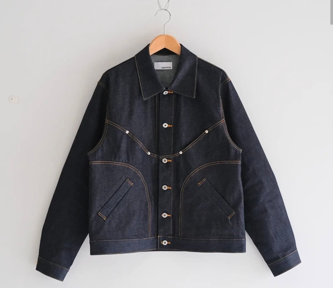 [닥터파파] SAGE NATION 세이지네이션 데님자켓 M 미사용  상품이미지1