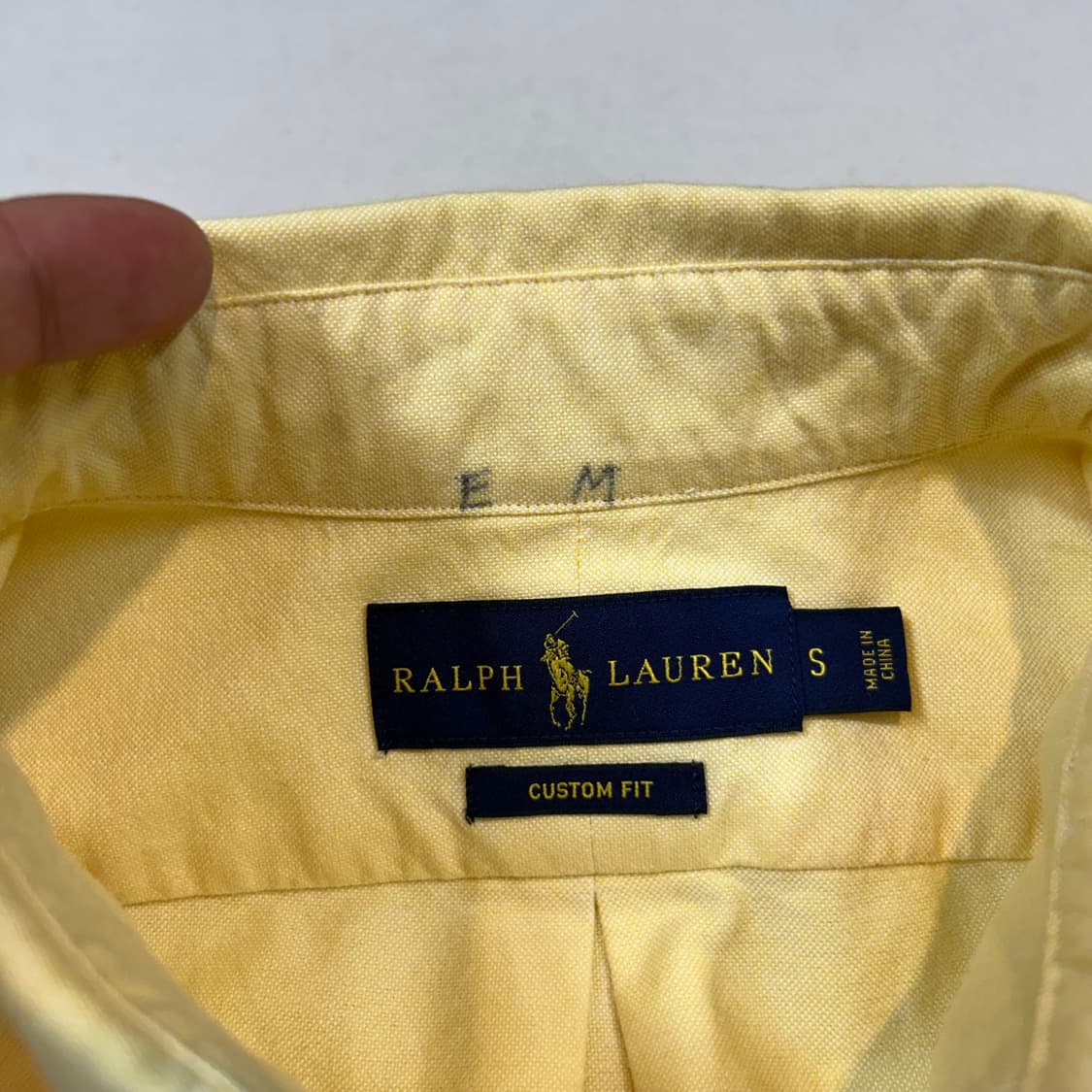 S) 폴로 랄프로렌 옐로우 클래식 옥스포드 셔츠 신형 상품이미지6