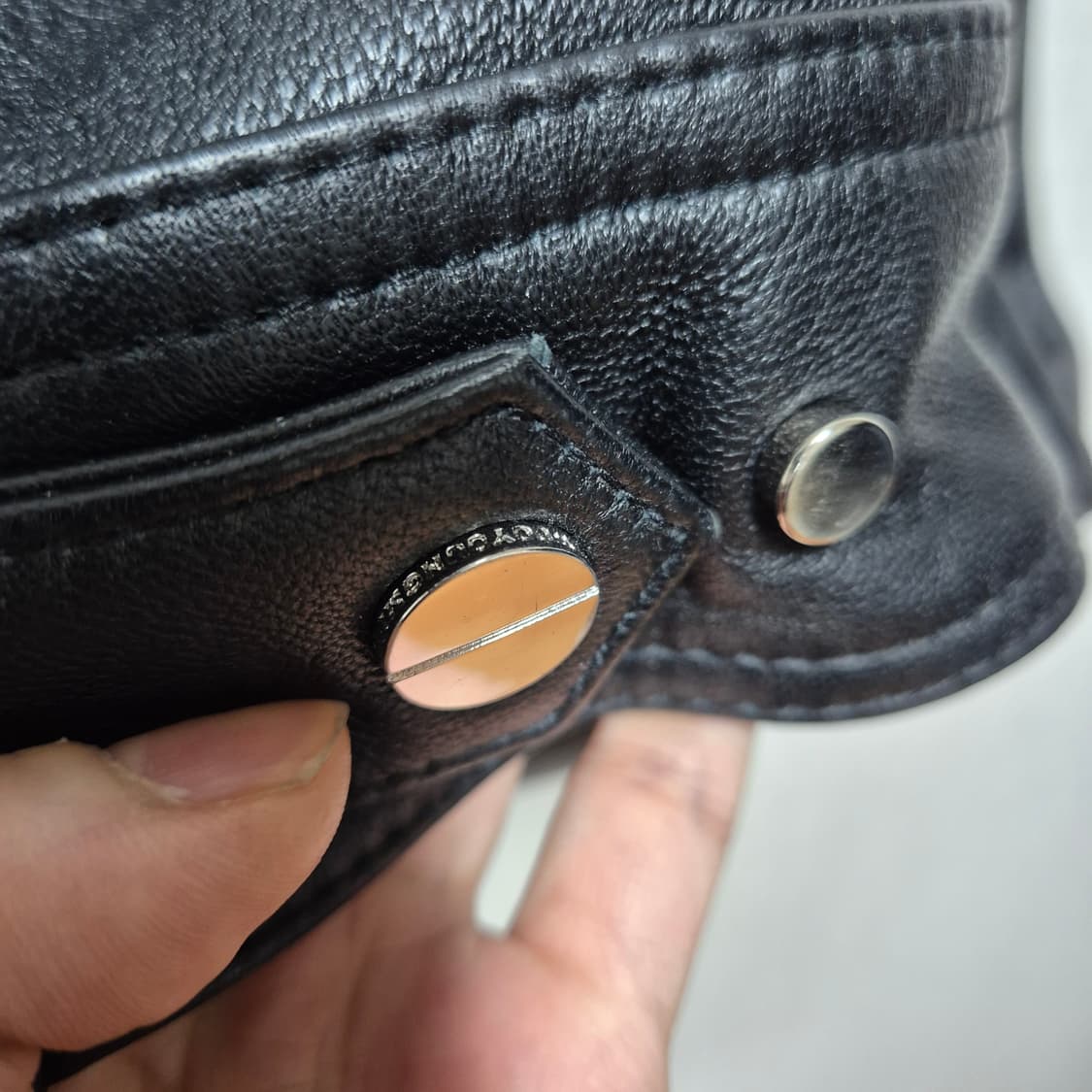 우영미 램스킨 레더 자켓 상품이미지7